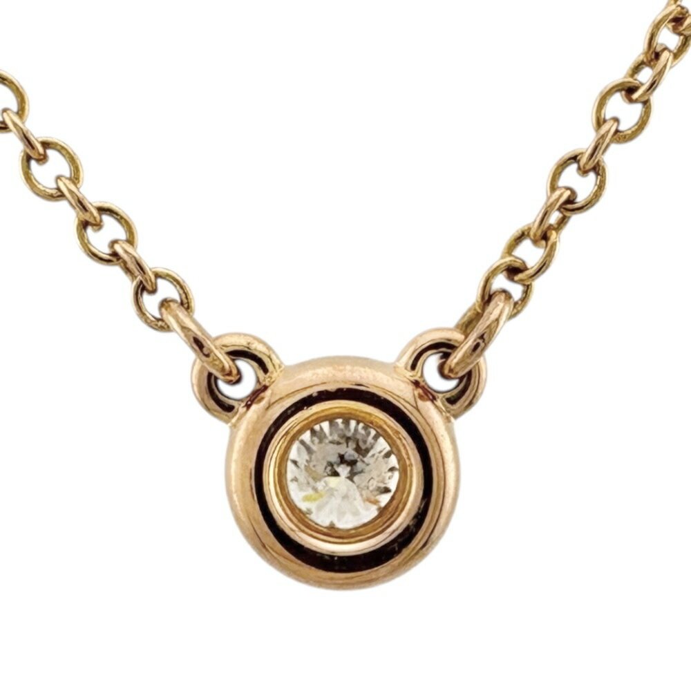 TIFFANY 18k Gold Diamond Necklace - Picture 3 of 7